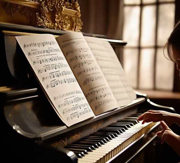 五线谱中的旋律，默钢琴曲的解读与音乐之美探寻,探寻音乐之美，默钢琴曲谱的五线谱解读与欣赏,旋律,深情,五线谱,第1张