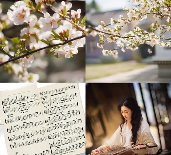 梨花颂，古典与现代交融的旋律传承,梨花颂简谱歌谱，古典之美在现代的传承与演绎,旋律,传承,五线谱,第1张